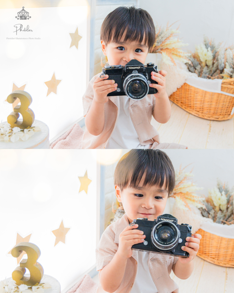 笑顔の誕生日写真フォトリエ小畑トモコ写真スタジオ仙台宮城